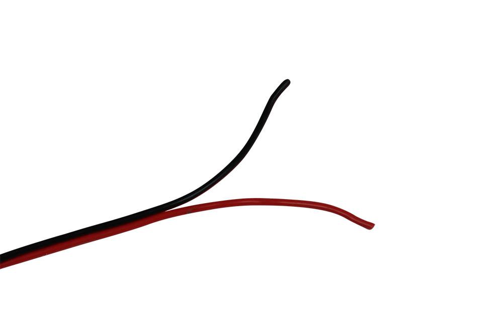 22 AWG Conjoined Red & Black Silicone Wire by the Foot