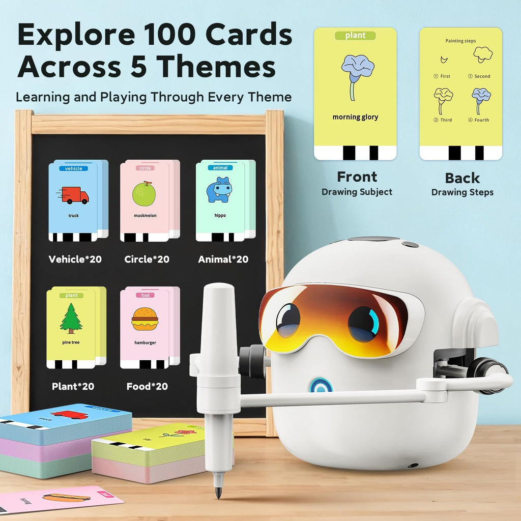 ToddsIQ™ Drawing Robot – Interactive Drawing Toy for Kids Ages 3+