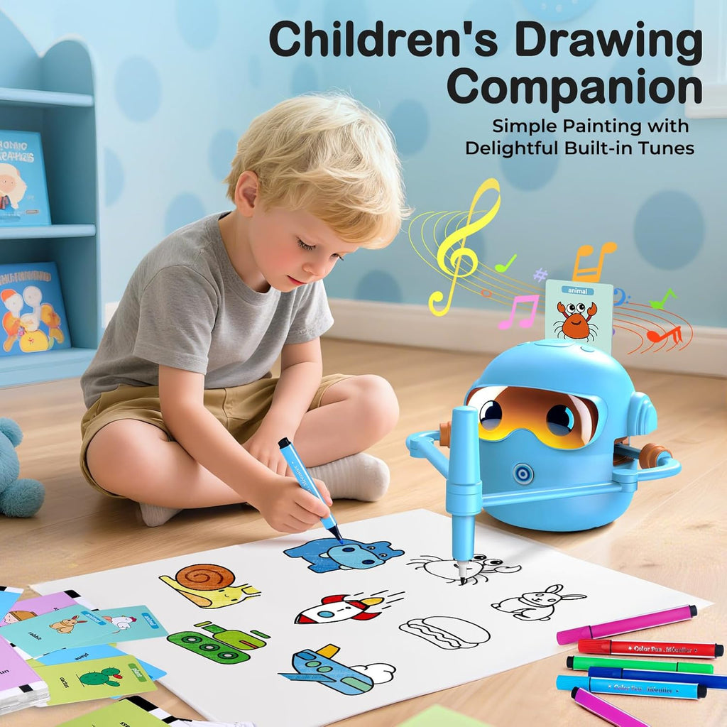 ToddsIQ™ Drawing Robot – Interactive Drawing Toy for Kids Ages 3+