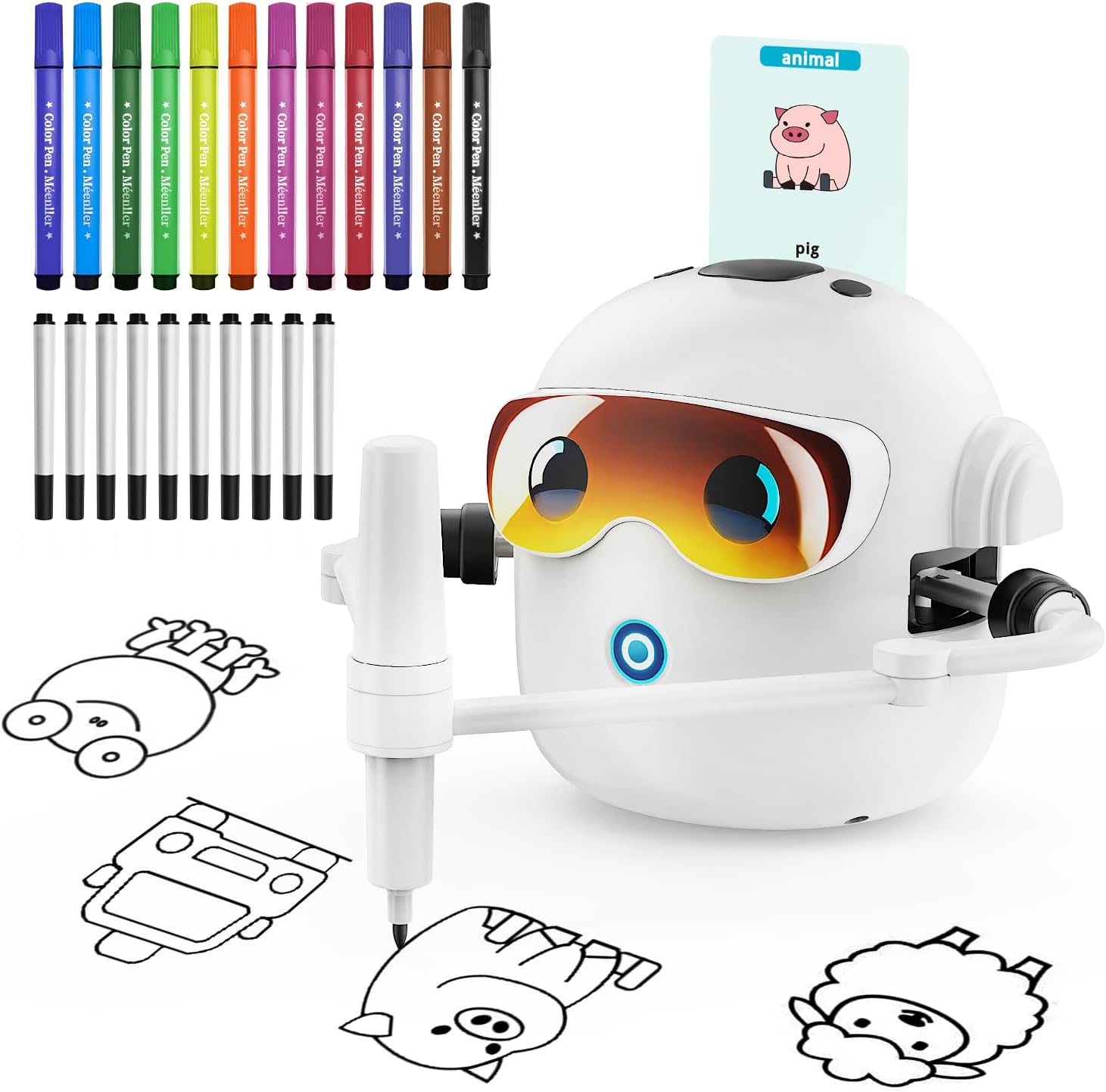 ToddsIQ™ Drawing Robot – Interactive Drawing Toy for Kids Ages 3+