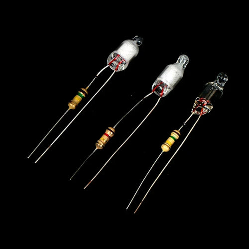 10Pcs Neon Light Bulbs 4x10mm 5x13mm 220V | Main Power Indicator with Built-in Resistor