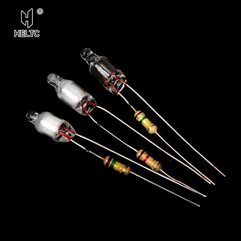 Neon Indicator Light Bulbs 4x10mm 5x13mm 220V | Main Power Pilot Lamp with Resistor