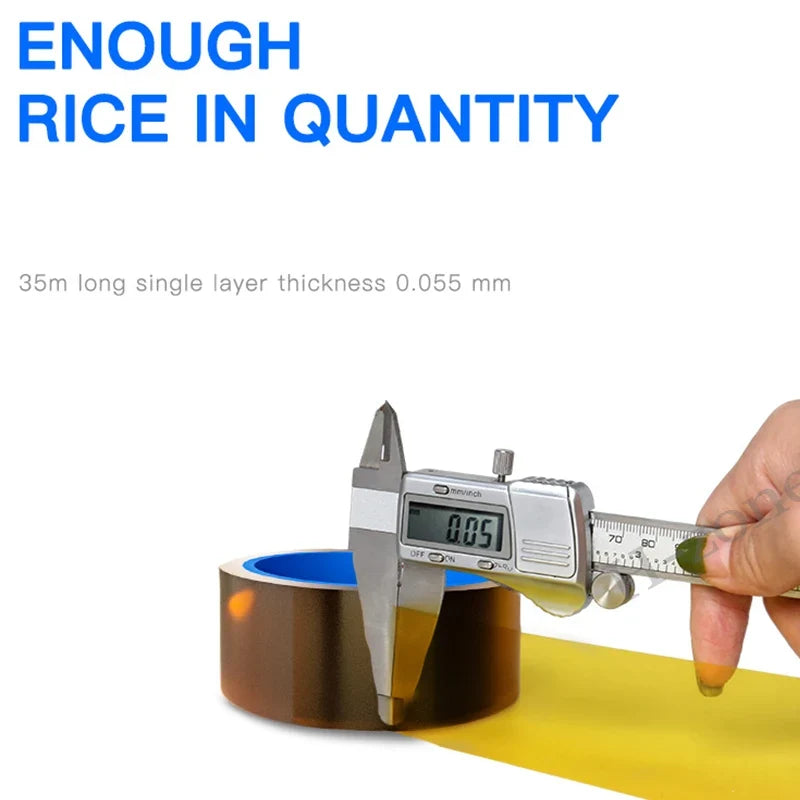 High Temperature Polyimide Tape | 400°C Heat Resistant Insulation Tape for PCB Circuit Board Battery Repair